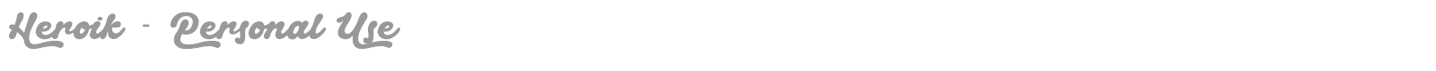 Heroik font preview